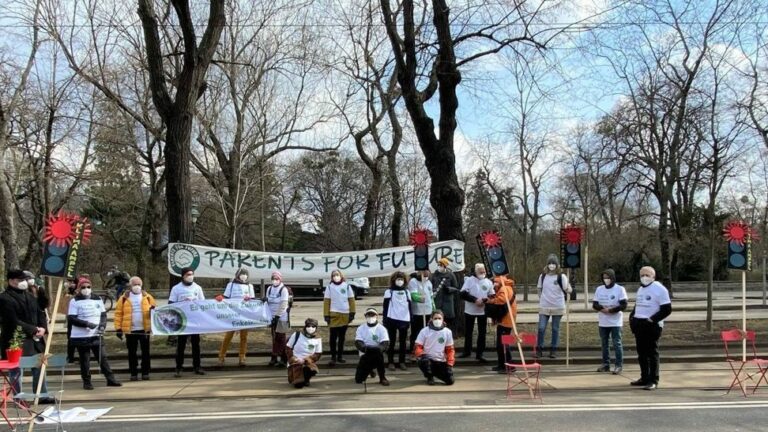 beim weltweiten Klimastreik in Wien