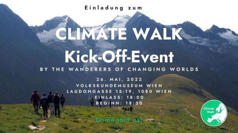 Read more about the article CLIMATE WALK Kick-off-Event im Volkskundemuseum Wien
